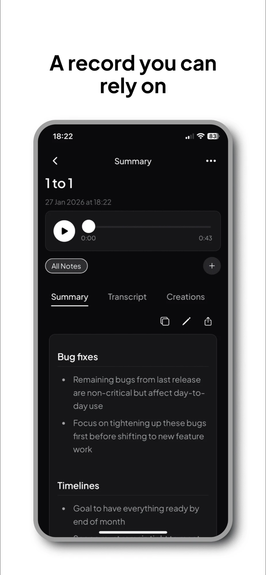 The Minutes app screenshot 5