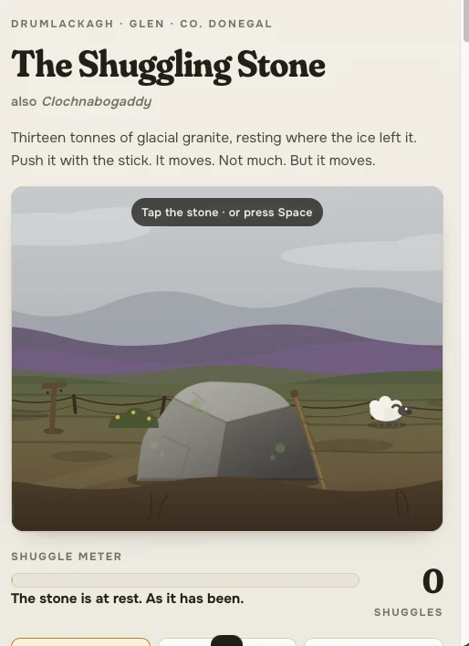 The Shuggling Stone website
